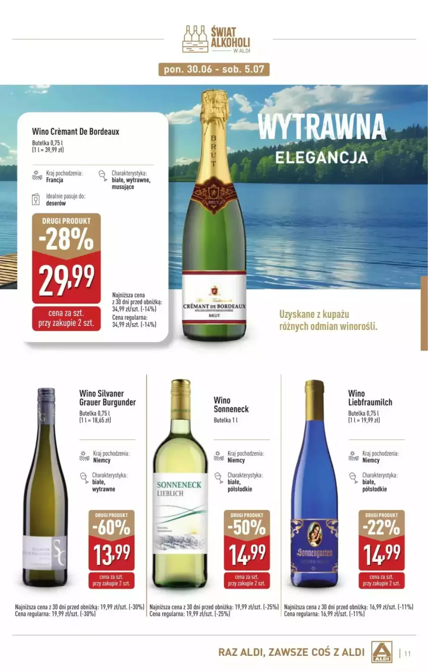 Gazetka promocyjna Aldi - ważna 02.06 do 05.07.2025 - strona 27 - produkty: Bordeaux, Deser, Fa, Gra, Mus, Por, Ser, Wino
