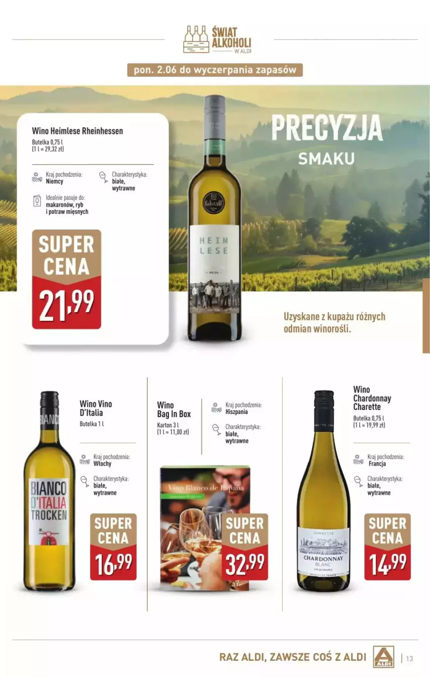 Gazetka promocyjna Aldi - ważna 02.06 do 05.07.2025 - strona 3 - produkty: Makaron, Wino