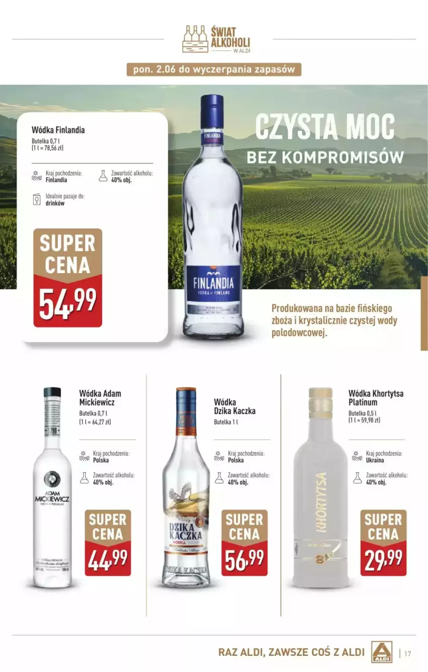 Gazetka promocyjna Aldi - ważna 02.06 do 05.07.2025 - strona 7 - produkty: Finlandia, Kaczka, Wódka