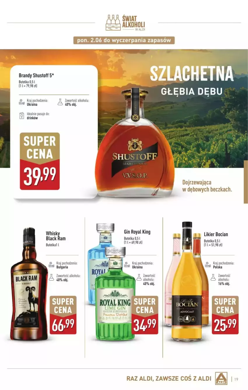 Gazetka promocyjna Aldi - ważna 02.06 do 05.07.2025 - strona 9 - produkty: Brandy, Gin, Likier