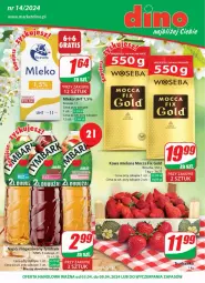 Gazetka promocyjna Dino - Gazetka 14 / 2024 - Gazetka - ważna od 09.04 do 09.04.2024 - strona 1 - produkty: JBL, Kawa mielona, Kawa, Mocca Fix Gold, Woseba, Mleko