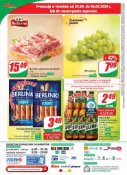 Gazetka promocyjna Dino - Gazetka 14 / 2024 - Gazetka - ważna od 09.04 do 09.04.2024 - strona 59 - produkty: Piwo, Ser, Parówki, Tera, Boczek, Wino, Berlinki, Boczek wieprzowy, Fa