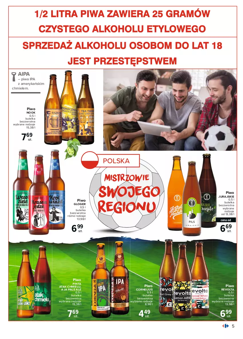 Gazetka promocyjna Carrefour - Gazetka Piwny klub kibica - ważna 31.05 do 19.06.2021 - strona 5 - produkty: Gra, Piwa, Piwo