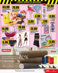 Gazetka promocyjna Topaz - Gazetka - Gazetka - ważna od 22.05 do 22.05.2024 - strona 23 - produkty: Top, Gin, Majtki, Biustonosz, Karp, Klej, Zabawka, Ręcznik, Spodnie, Fa