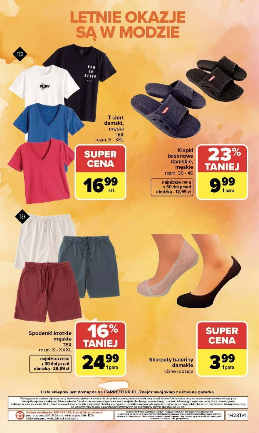 Gazetka promocyjna Carrefour - Gazetka Stylizacje na letnie okazje - ważna 01.06 do 20.06.2026 - strona 12 - produkty: Baleriny, Fa, Karp, Ser, T-shirt, Top