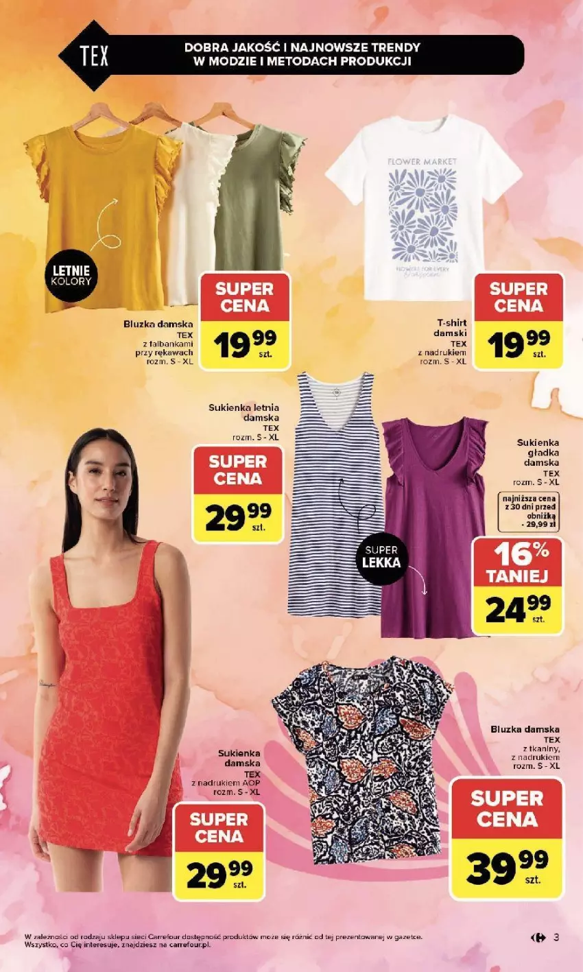 Gazetka promocyjna Carrefour - Gazetka Stylizacje na letnie okazje - ważna 01.06 do 20.06.2026 - strona 3 - produkty: Kawa, Lalka, Sukienka, T-shirt