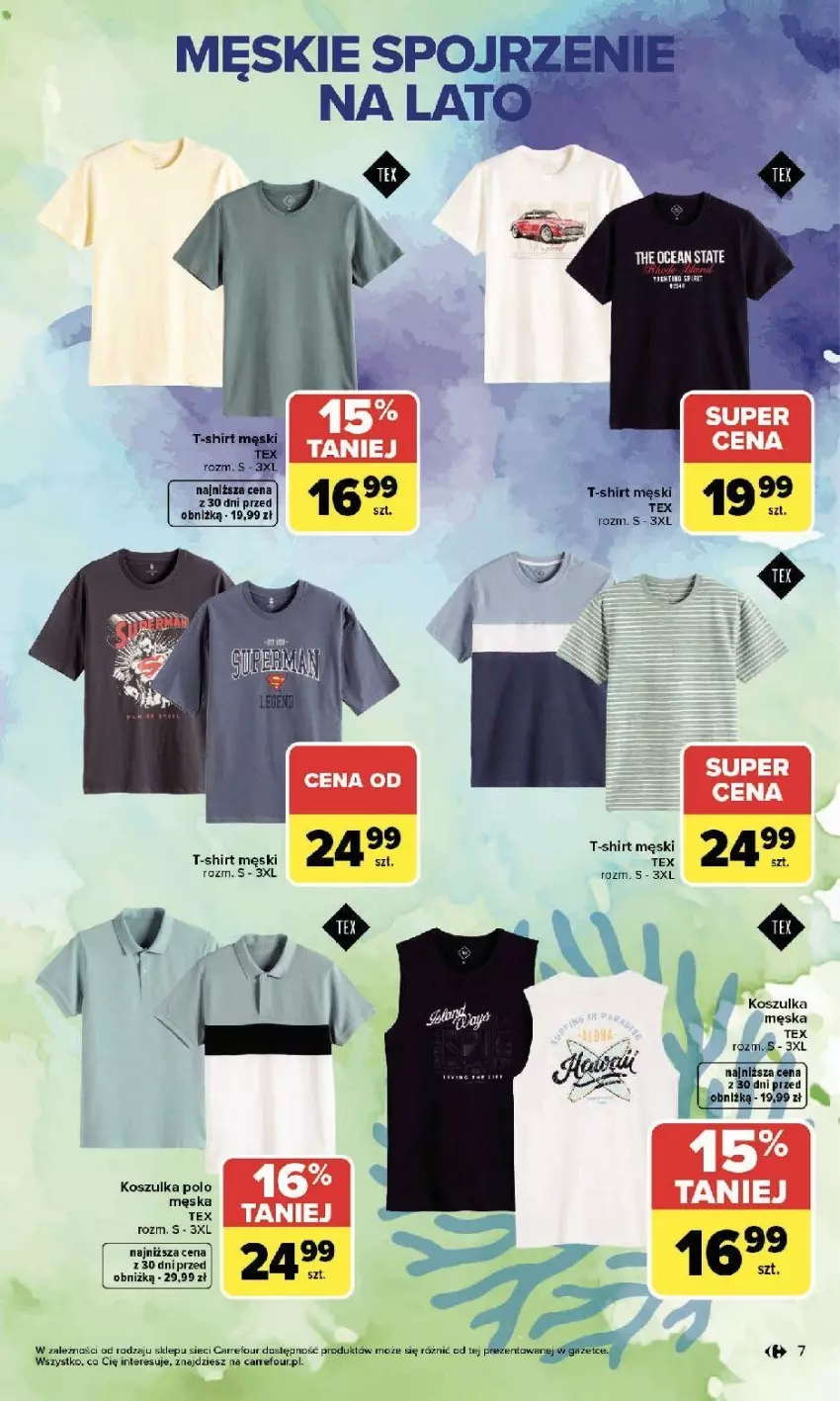 Gazetka promocyjna Carrefour - Gazetka Stylizacje na letnie okazje - ważna 01.06 do 20.06.2026 - strona 7 - produkty: Kosz, Koszulka, LG, T-shirt
