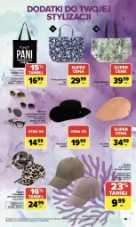Gazetka promocyjna Carrefour - Gazetka Stylizacje na letnie okazje - Gazetka - ważna od 20.06 do 20.06.2026 - strona 11 - produkty: Top, Por, Czapka, Kaszkiet, Torba, Fa