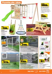 Gazetka promocyjna Obi - Przestrzeń do zabawy - Gazetka - ważna od 08.06 do 08.06.2021 - strona 4 - produkty: Rama, Stolik, Cynk, Kosz, Siatka, Poducha, Siedzisko