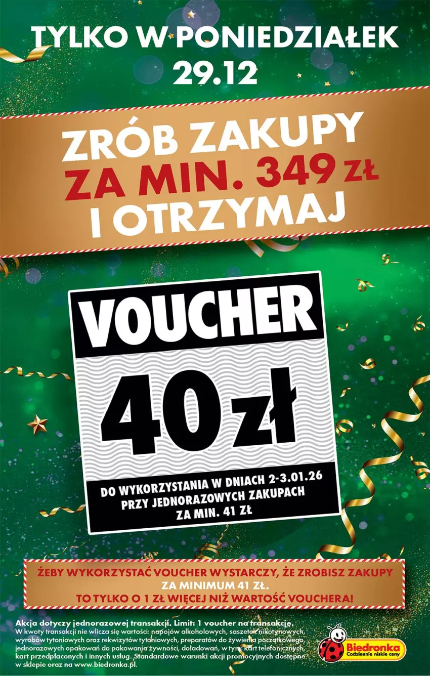 Gazetka promocyjna Biedronka - Od Poniedziałku - ważna 29.12.2025 do 03.01.2026 - strona 2 - produkty: Fa, Telefon, Tran