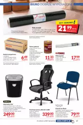 Gazetka promocyjna Makro - [Oferta promocyjna] Artykuły spożywcze i przemysłowe - Gazetka - ważna od 15.11 do 15.11.2021 - strona 17 - produkty: Top, Sok, Por, Kosz, Klej, Tran, Niszczarka, Lack, Sport, Taśma pakowa, Krzesło, Biuro, Siedzisko, Fotel, Waga, Olej, Fa