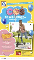 Gazetka promocyjna Aldi - Dzień Dziecka - Gazetka - ważna od 01.06 do 01.06.2022 - strona 1 - produkty: Gry, Mule, Hulajnoga