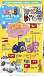 Gazetka promocyjna Aldi - Dzień Dziecka - Gazetka - ważna od 01.06 do 01.06.2022 - strona 4 - produkty: Teleskop, Sok, Orzeszki, Walizka, Plecak, Pasek, Torba, Przysmaki, Dzieci, Orzeszki ziemne, Fa