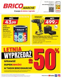 Gazetka promocyjna Bricomarche - Gazetka - Gazetka - ważna od 25.06 do 25.06.2023 - strona 1 - produkty: Por, Walizka, O nas, Farba lateksowa, Warka, Tarka, Wkręt, Wkrętarka, Dekoral, Akumulator, Fa