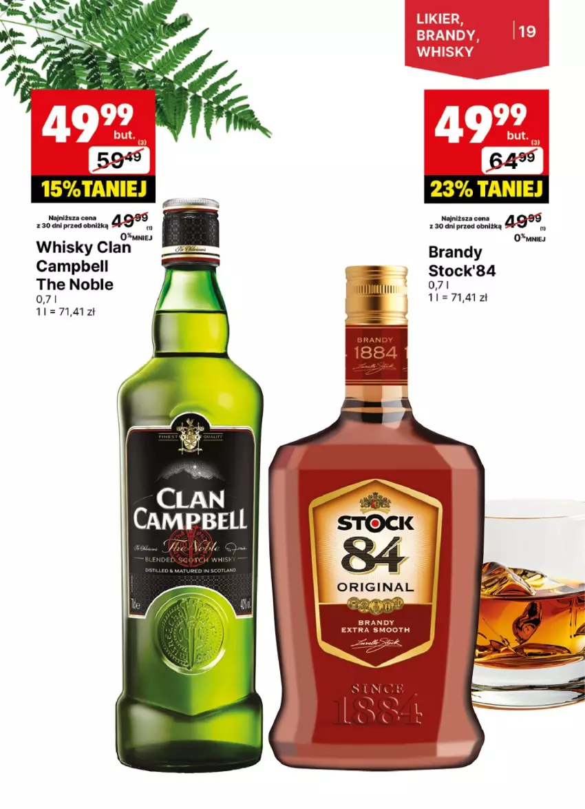 Gazetka promocyjna Delikatesy Centrum - DeliBarek DC02-DC03 - ważna 09.01 do 19.01.2025 - strona 19 - produkty: Bell, Brandy, Stock, Whisky