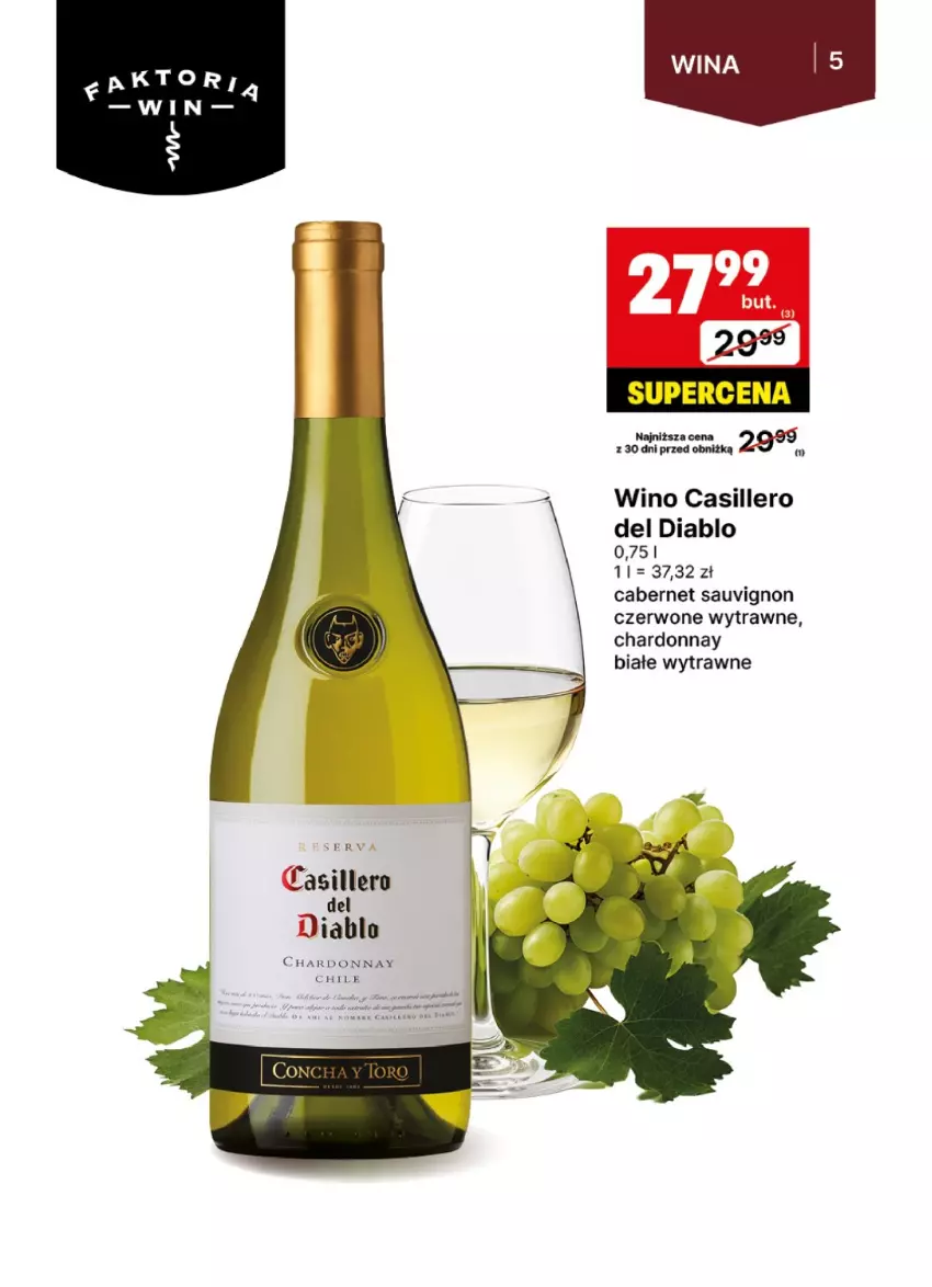 Gazetka promocyjna Delikatesy Centrum - DeliBarek DC02-DC03 - ważna 09.01 do 19.01.2025 - strona 5 - produkty: Cabernet Sauvignon, Chardonnay, Piec, Ser, Wino