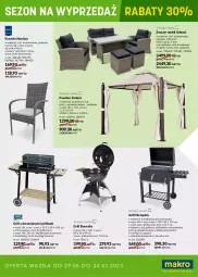 Gazetka promocyjna Makro - Ulotka Ogród - Gazetka - ważna od 27.07 do 27.07.2023 - strona 1 - produkty: Sok, Puf, Stół, Sofa, Sofa 2-osobowa, Półka, Krzesło, Fotel, Grill, Lakier, Fa