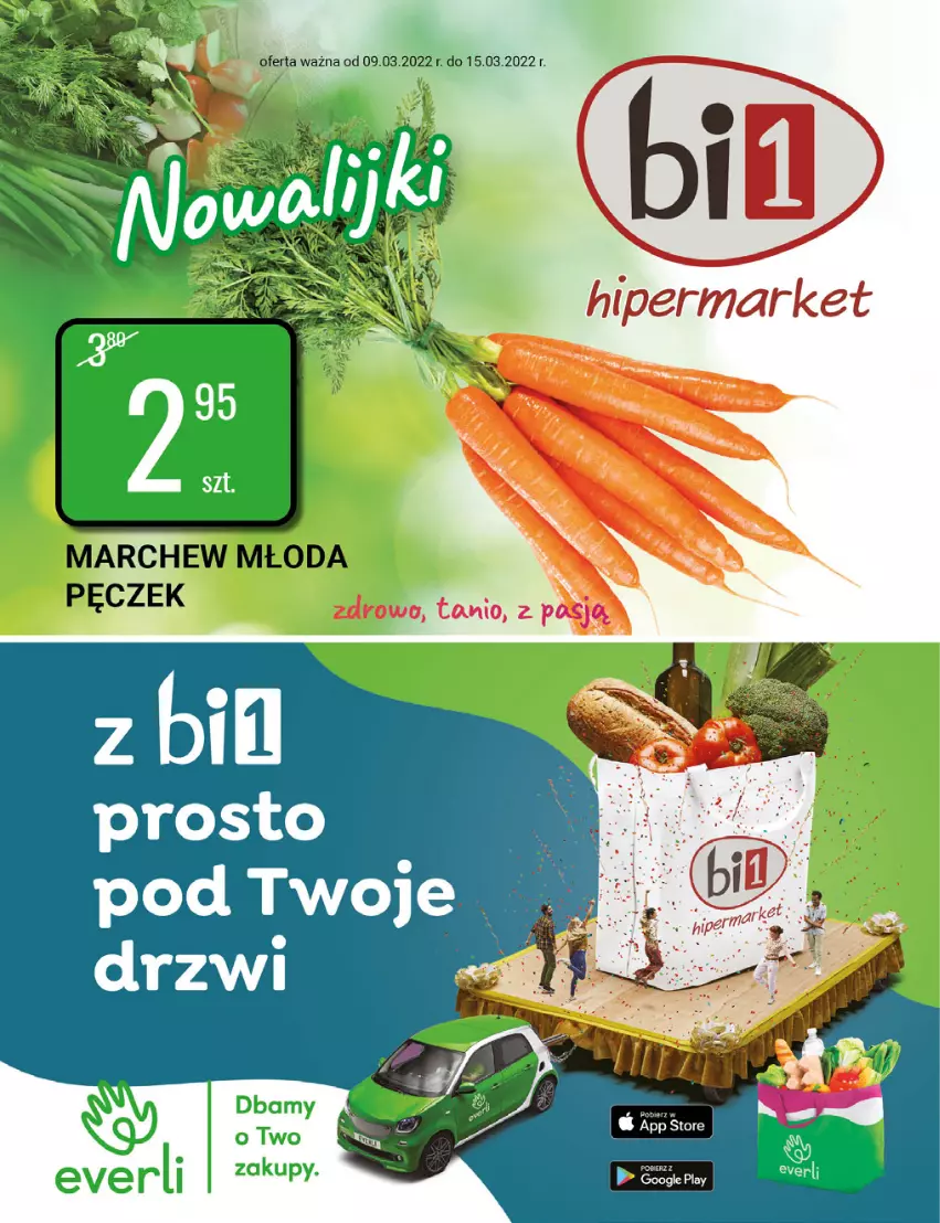 Gazetka promocyjna Bi1 - Nowalijki - ważna 09.03 do 15.03.2022 - strona 1