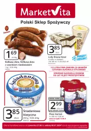 Gazetka promocyjna Market Vita - Gazetka – Marketvita - Gazetka - ważna od 06.07 do 06.07.2024 - strona 1 - produkty: Piwo, Ciastka, Sok, Sokołów, Lody, Carlsberg, Danio, Harnaś, Kiełbasa