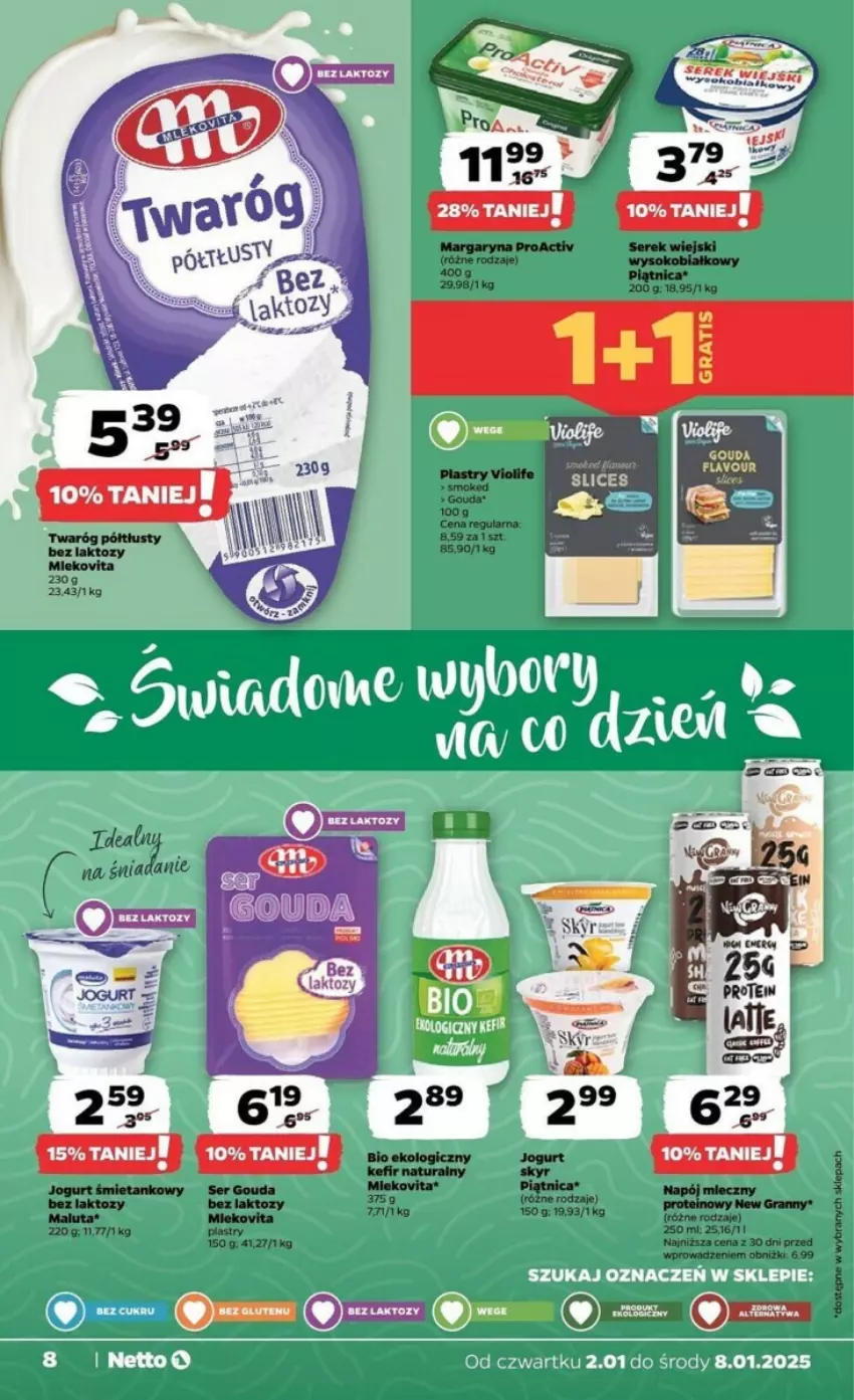 Gazetka promocyjna Netto - ważna 02.01 do 08.01.2025 - strona 21 - produkty: Kefir, Piątnica