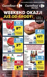 Gazetka promocyjna Carrefour - Gazetka Weekend okazji już od środy! - Gazetka - ważna od 02.05 do 02.05.2026 - strona 1 - produkty: Piwa, Piwo, Gra, 7up, Papryka czerwona, Papryka, Karkówka wieprzowa, Mirinda, Pepsi, Carlsberg, Napój gazowany, Arbuz, Napój, Fa