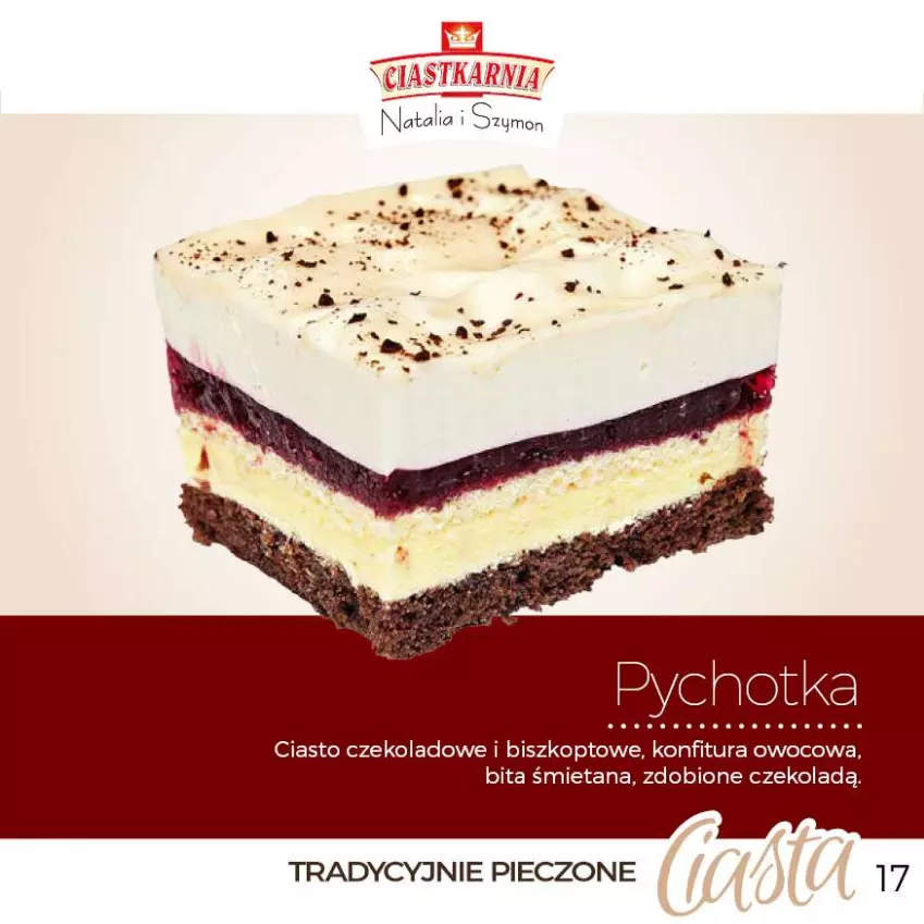 Gazetka promocyjna Topaz - Gazetka - ważna 01.06 do 31.12.2025 - strona 17 - produkty: Ciasto czekoladowe, Konfitura, Piec