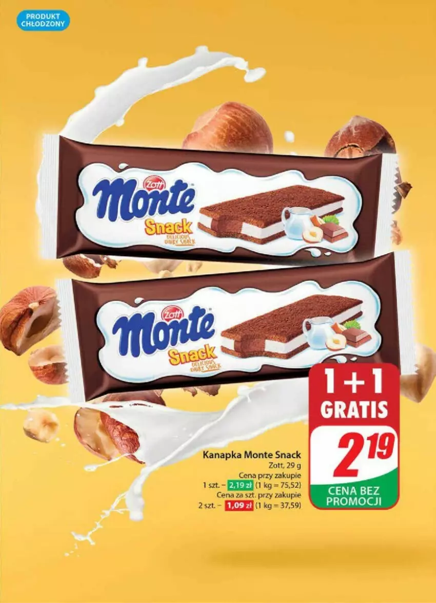 Gazetka promocyjna Dino - ważna 18.09 do 24.09.2024 - strona 29 - produkty: Gra, Monte, Zott