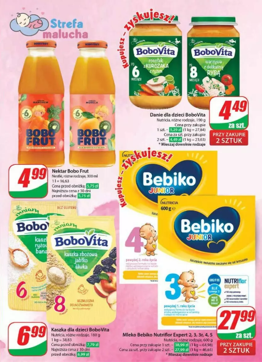 Gazetka promocyjna Dino - ważna 18.09 do 24.09.2024 - strona 7 - produkty: Bebiko, BoboVita, Danie dla dzieci, Dzieci, Fa, Mleko, Nektar, Rama