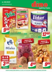 Gazetka promocyjna Dino - Gazetka - ważna od 24.09 do 24.09.2024 - strona 1 - produkty: Buraczki, Cebula, JBL, Velvet, Ręcznik, Mleko