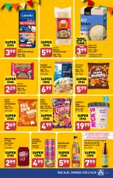 Gazetka promocyjna Aldi - Pełna oferta - Gazetka - ważna od 03.02 do 03.02.2024 - strona 13 - produkty: Piwa, Piwo, Lubella, Makaron, Ryż, Gra, Lemoniada, Bell, Chipsy, Lody, Napój gazowany, Popcorn, Ryż basmati, Crunchips, Lorenz, Bella, Precelki, Napój, Fa