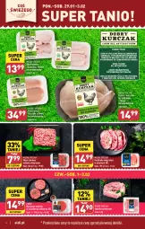 Gazetka promocyjna Aldi - Pełna oferta - Gazetka - ważna od 03.02 do 03.02.2024 - strona 6 - produkty: Kurczak, Mięso mielone, Por, Filet z piersi kurczaka, Karkówka wieprzowa, Mięsne specjały, Tusz, Burger, Karmi, Mięso