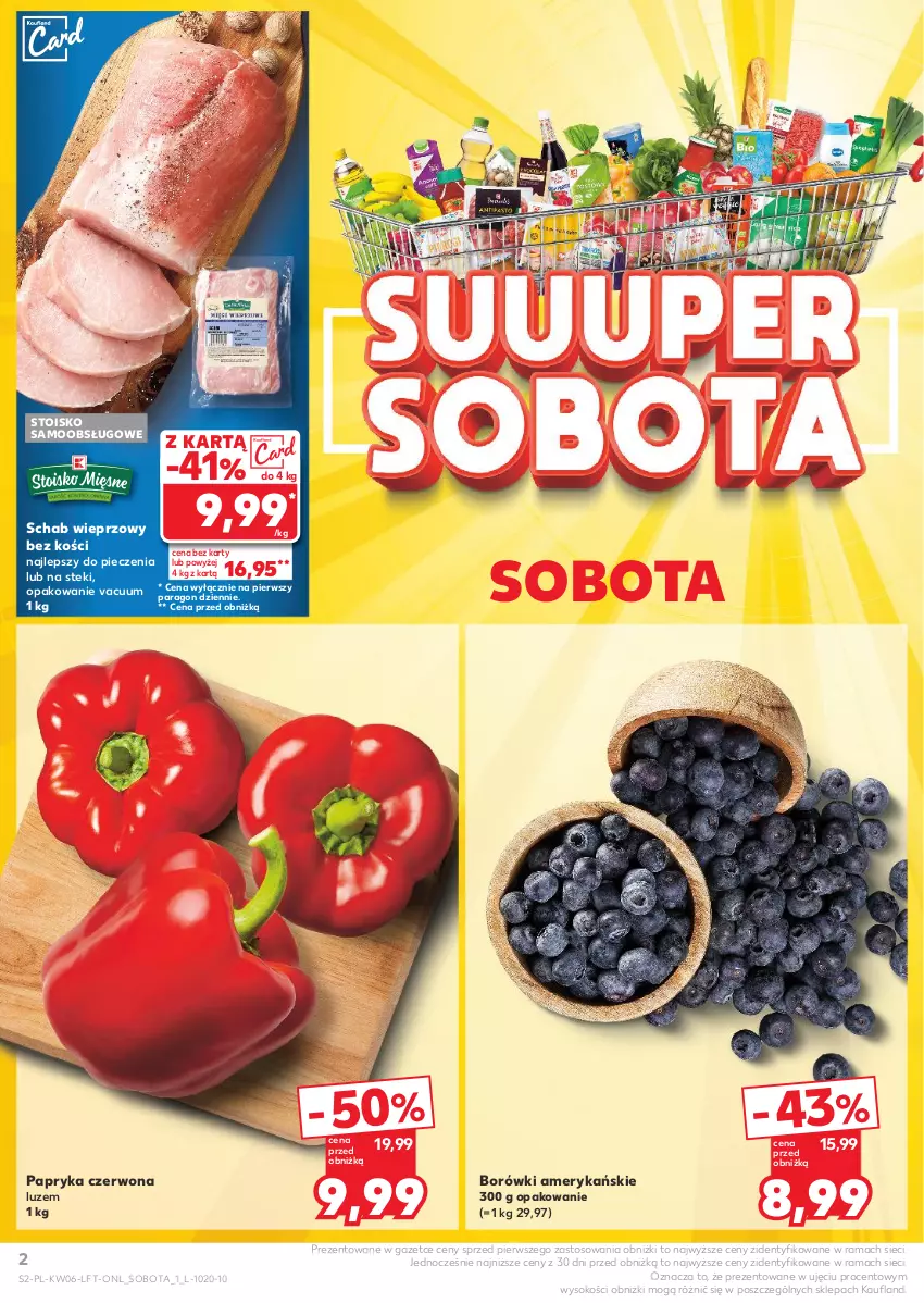 Gazetka promocyjna Kaufland - Gazetka tygodnia - ważna 06.02 do 12.02.2025 - strona 2 - produkty: Papryka, Papryka czerwona, Piec, Rama, Schab wieprzowy, Sok, Stek