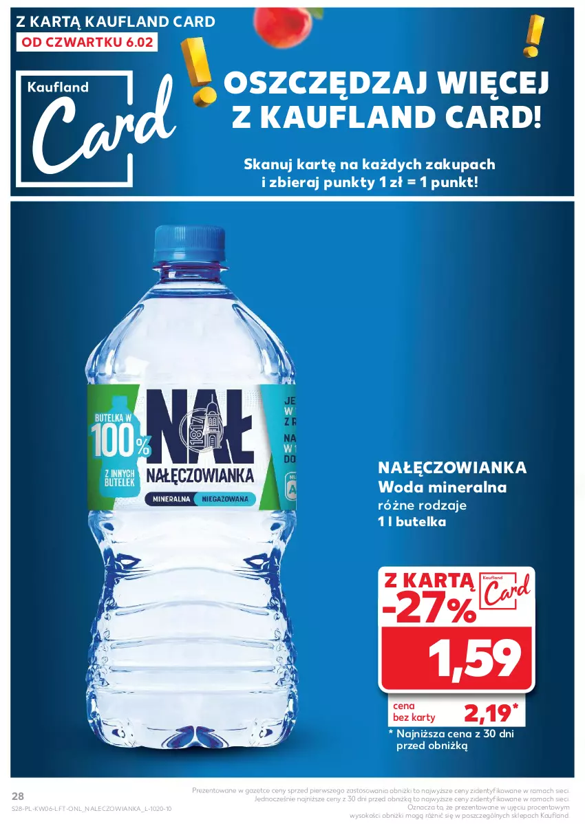 Gazetka promocyjna Kaufland - Gazetka tygodnia - ważna 06.02 do 12.02.2025 - strona 28 - produkty: Nałęczowianka, Rama, Sok, Woda, Woda mineralna