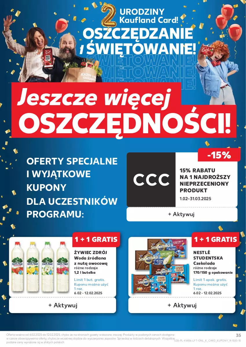 Gazetka promocyjna Kaufland - Gazetka tygodnia - ważna 06.02 do 12.02.2025 - strona 35 - produkty: Czekolada, Gra, LANA, Nestlé, Woda