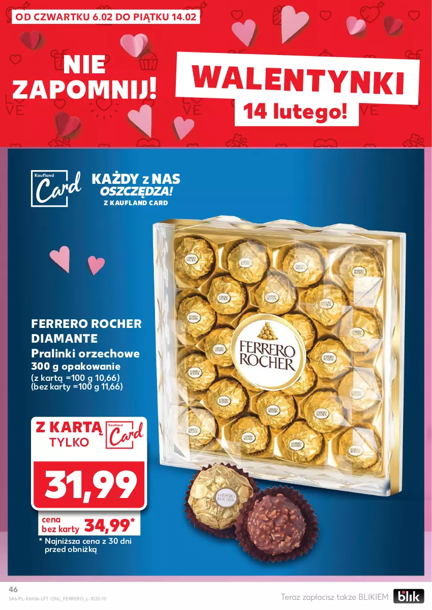 Gazetka promocyjna Kaufland - Gazetka tygodnia - ważna 06.02 do 12.02.2025 - strona 46 - produkty: Diamant, Ferrero, Ferrero Rocher, Tera