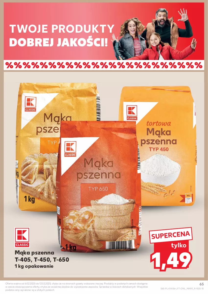 Gazetka promocyjna Kaufland - Gazetka tygodnia - ważna 06.02 do 12.02.2025 - strona 65 - produkty: Mąka, Mąka pszenna