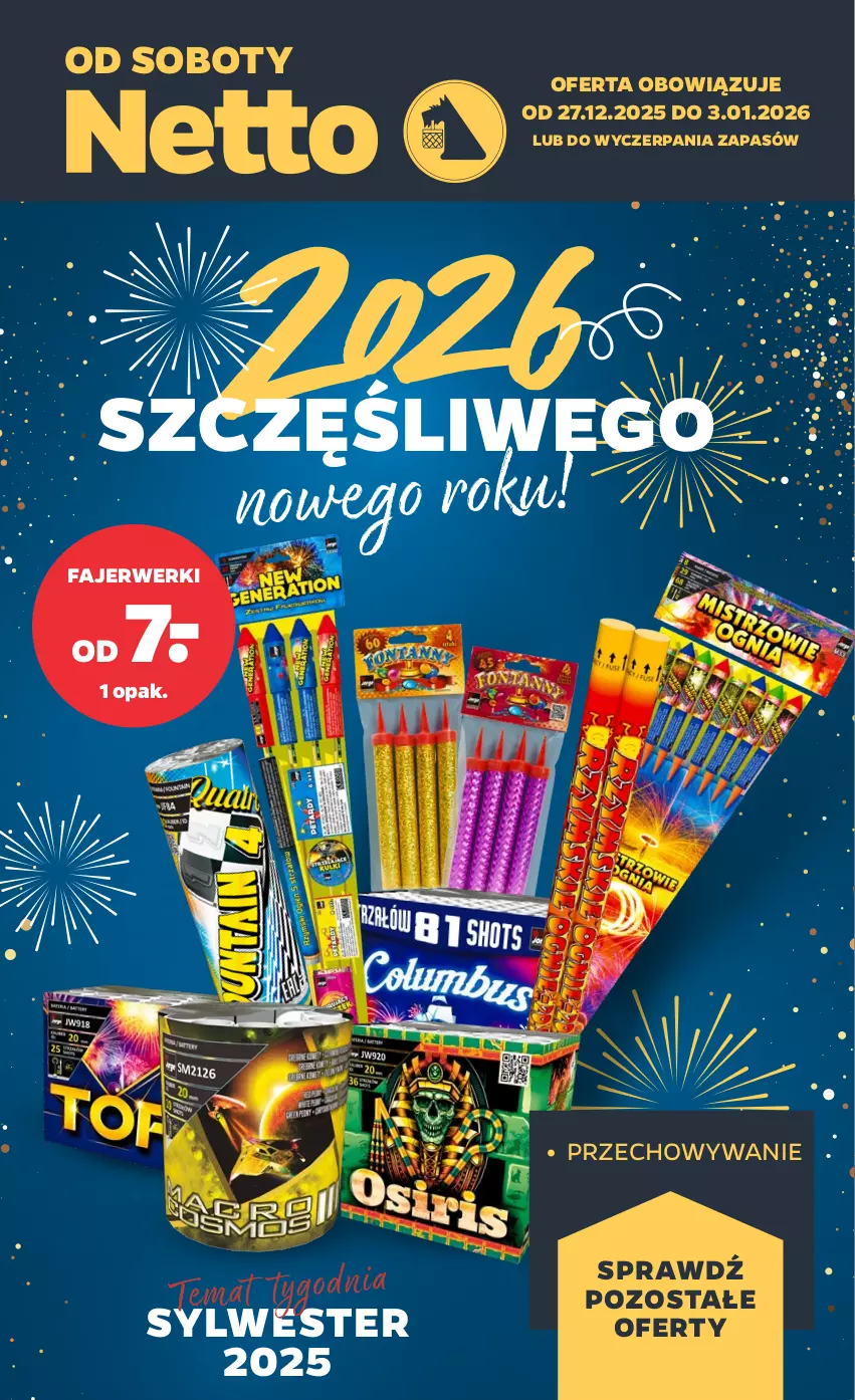 Gazetka promocyjna Netto - Od Soboty - ważna 27.12.2025 do 03.01.2026 - strona 1 - produkty: Fa