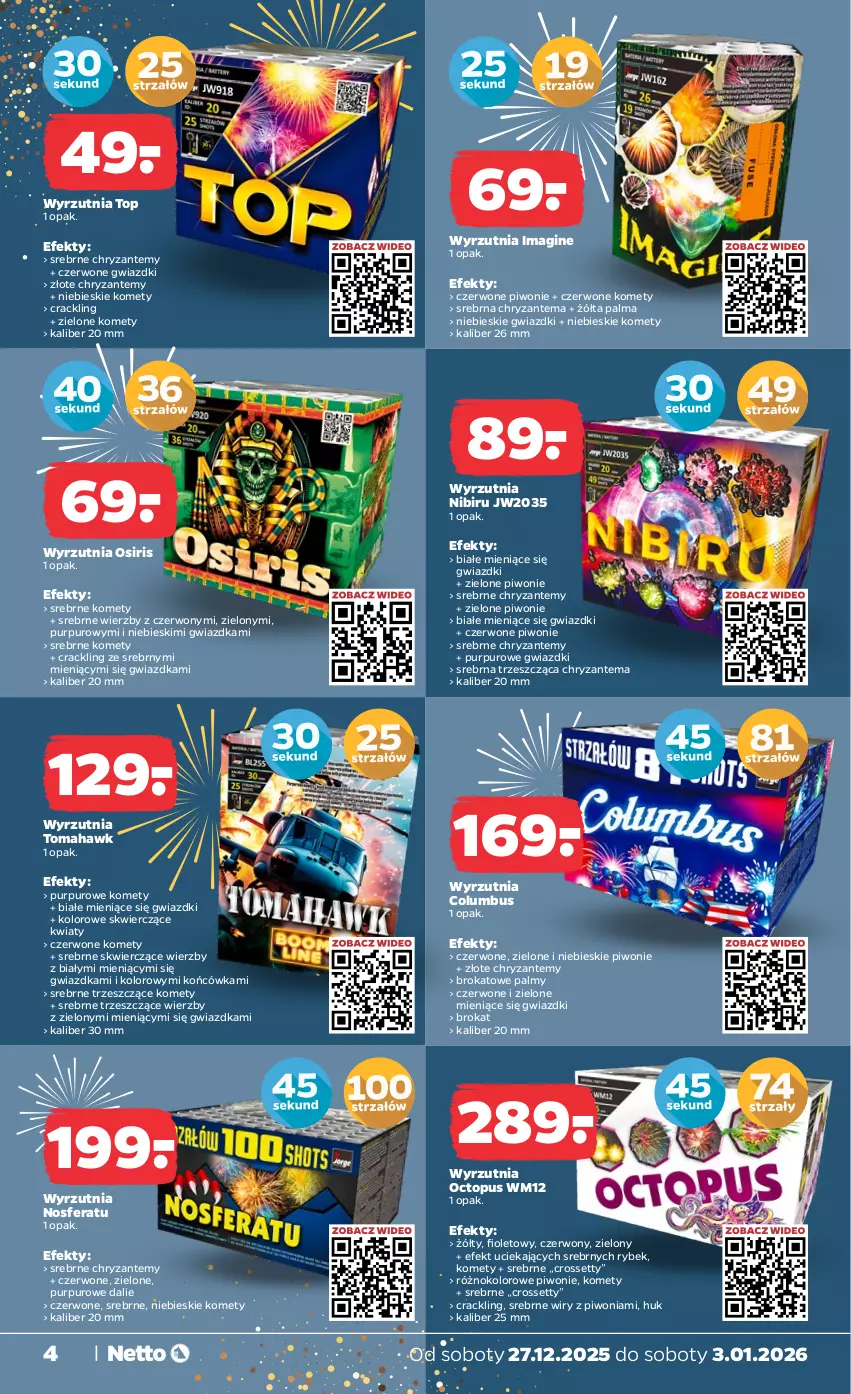 Gazetka promocyjna Netto - Od Soboty - ważna 27.12.2025 do 03.01.2026 - strona 4 - produkty: Chryzantema, Gin, Palma, Piwo, Pur, Top, Wyrzutnia