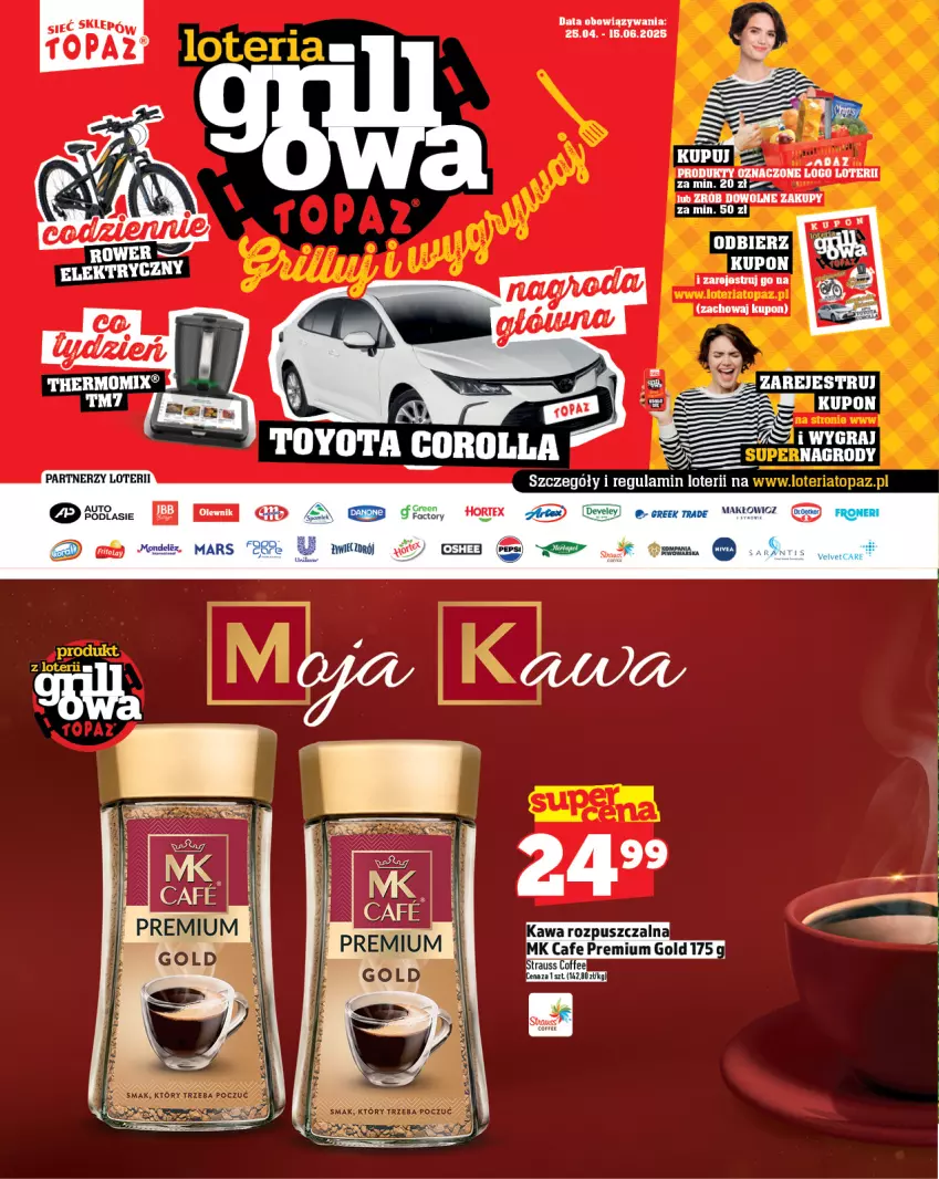 Gazetka promocyjna Topaz - Gazetka - ważna 22.05 do 28.05.2025 - strona 4 - produkty: Gra, Kawa, Kawa rozpuszczalna, Mars, Rower, Rower elektryczny, Top