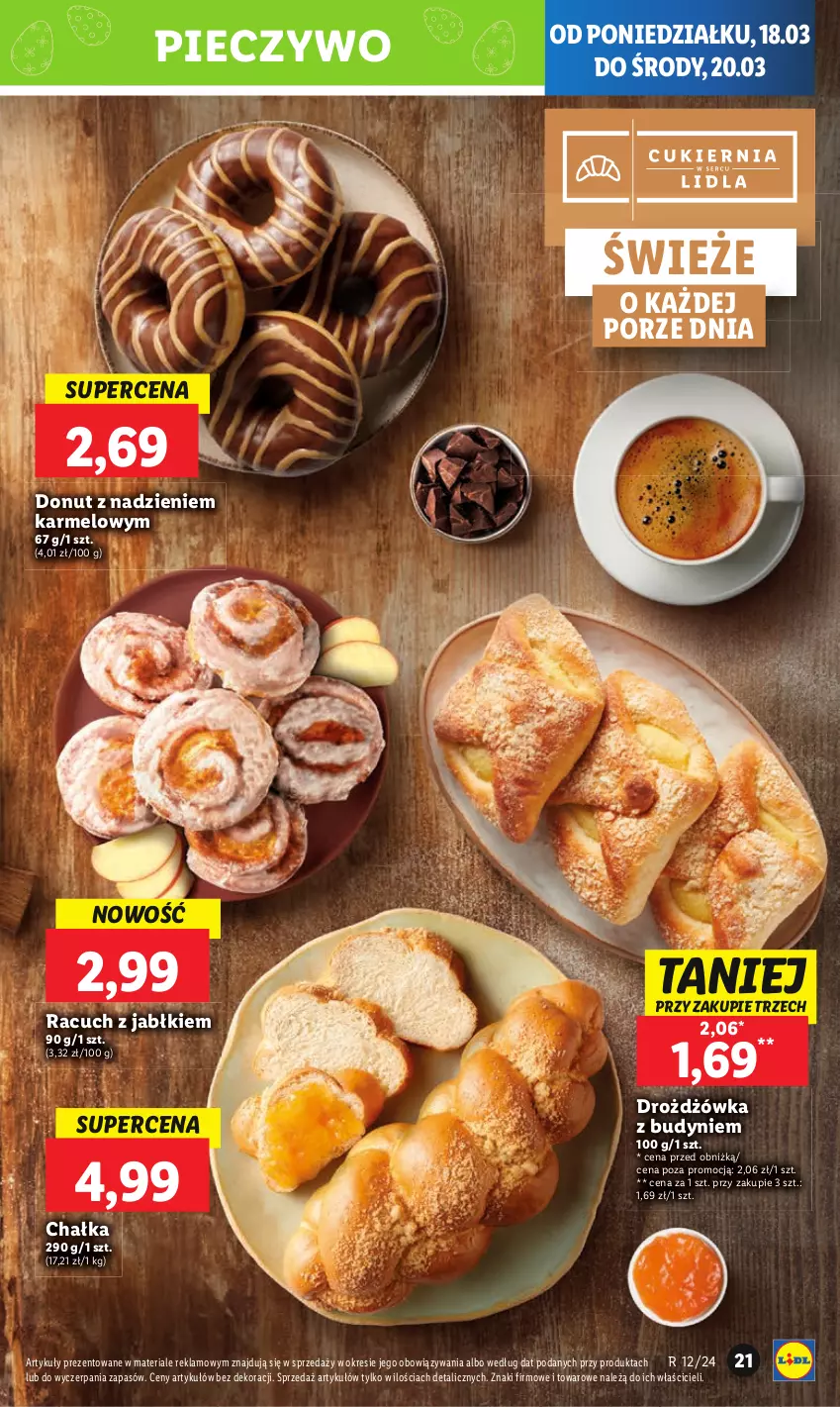 Gazetka promocyjna Lidl - GAZETKA - ważna 18.03 do 20.03.2024 - strona 25 - produkty: Donut, Piec, Pieczywo, Por