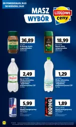 Gazetka promocyjna Lidl - GAZETKA - Gazetka - ważna od 20.03 do 20.03.2024 - strona 58 - produkty: Kawa rozpuszczalna, Mus, Napój energetyczny, Red Bull, Bell, Kawa, Muszynianka, Woda mineralna, Bella, Jacobs, Woda, Napój, Magnez