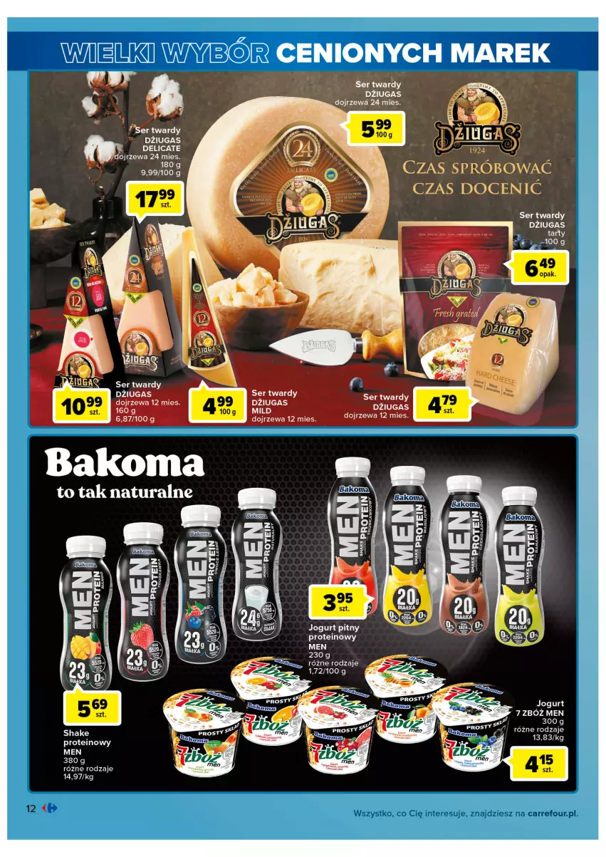 Gazetka promocyjna Carrefour - Gazetka Wielki wybór cenionych marek - ważna 02.11 do 12.11.2022 - strona 12 - produkty: Jogurt, Ser, Szal