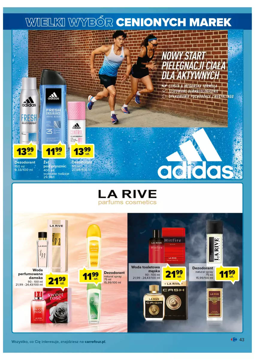 Gazetka promocyjna Carrefour - Gazetka Wielki wybór cenionych marek - ważna 02.11 do 12.11.2022 - strona 43 - produkty: Dezodorant, La Rive, Perfum, Woda