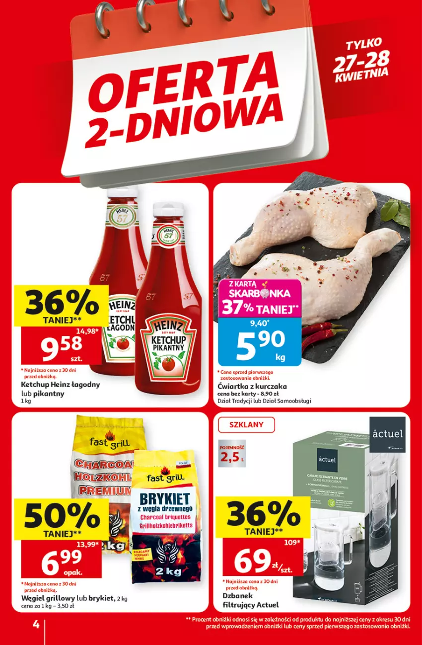 Gazetka promocyjna Auchan - 30 Lat Hipermarket - ważna 23.04 do 28.04.2026 - strona 4 - produkty: Dzbanek, Fa, Grill, Heinz, Ketchup, Kurczak