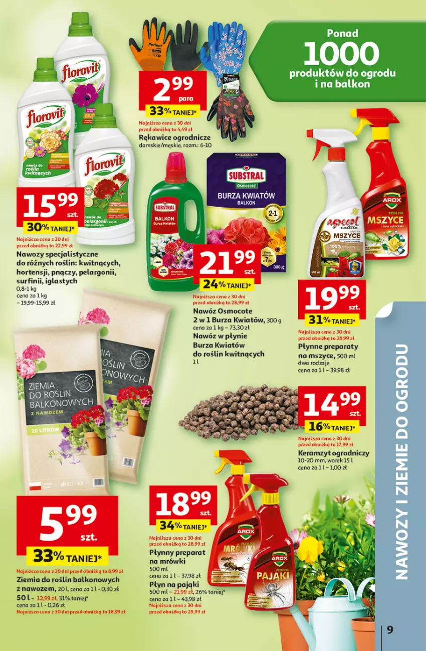 Gazetka promocyjna Auchan - 30 Lat Hipermarket - ważna 23.04 do 28.04.2026 - strona 9 - produkty: Keramzyt, Nawóz, Rękawice, Surf