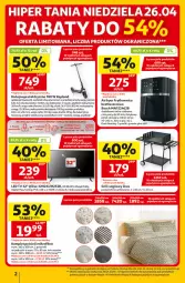 Gazetka promocyjna Auchan - 30 Lat Hipermarket - Gazetka - ważna od 28.04 do 28.04.2026 - strona 2 - produkty: LED TV, Top, Pościel, Kosz, Mule, HD ready, Bateria, Hulajnoga, Komplet pościeli, Bosch, Waga, Grill, Hulajnoga elektryczna, Akumulator
