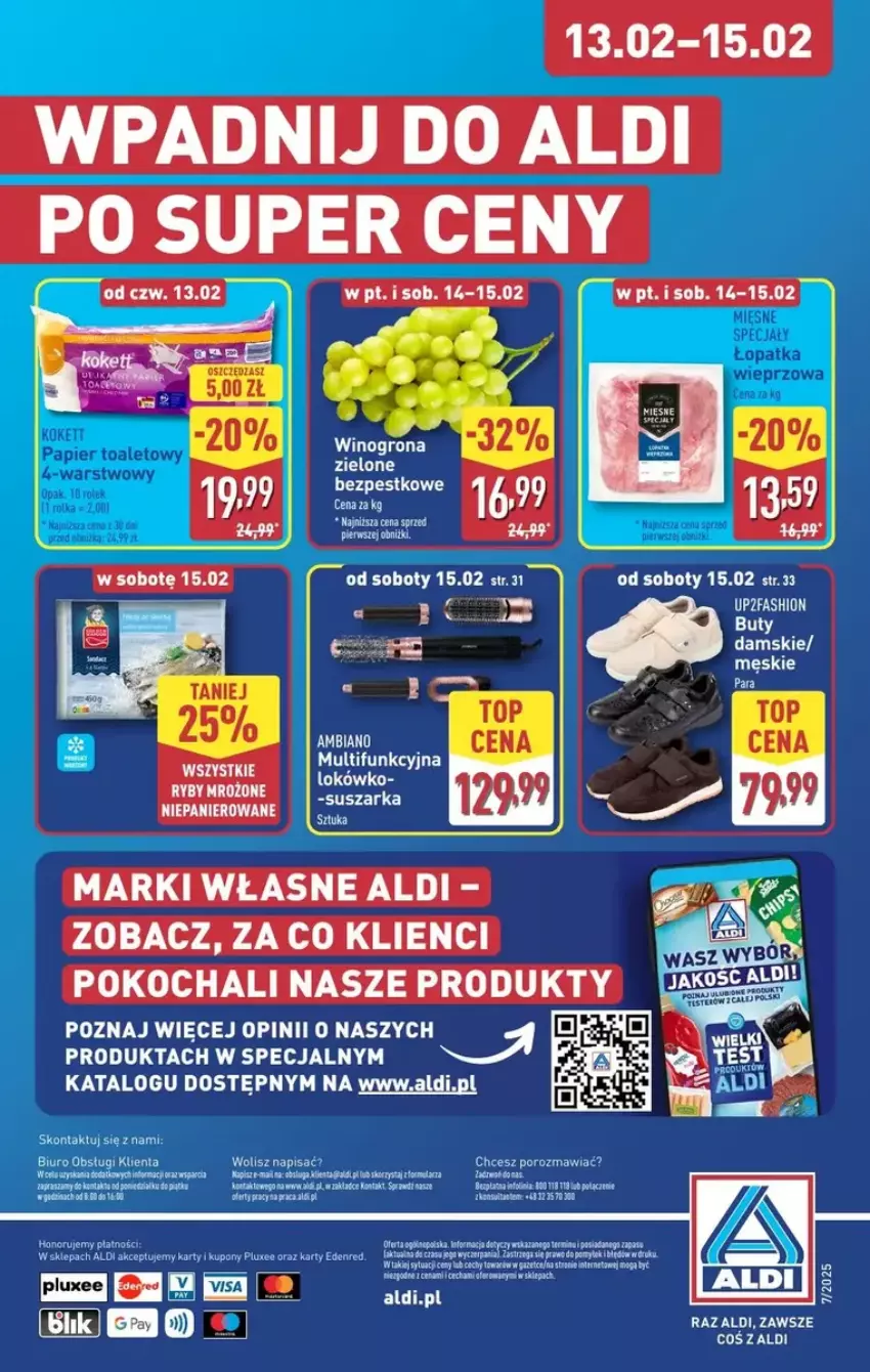 Gazetka promocyjna Aldi - ważna 13.02 do 15.02.2025 - strona 2 - produkty: Buty, Fa, Koc, LG, O nas