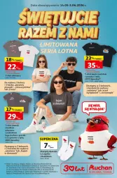 Gazetka promocyjna Auchan - Świętujcie Razem z Nami 30 Lat - Gazetka - ważna od 03.06 do 03.06.2026 - strona 1 - produkty: Sos, Por, Acer, Cars, Karp, T-shirt, Dzieci