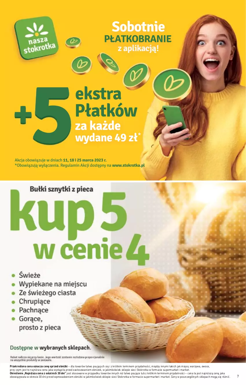 Gazetka promocyjna Stokrotka - Supermarket - ważna 16.03 do 22.03.2023 - strona 7 - produkty: Mięso, Owoce, Warzywa