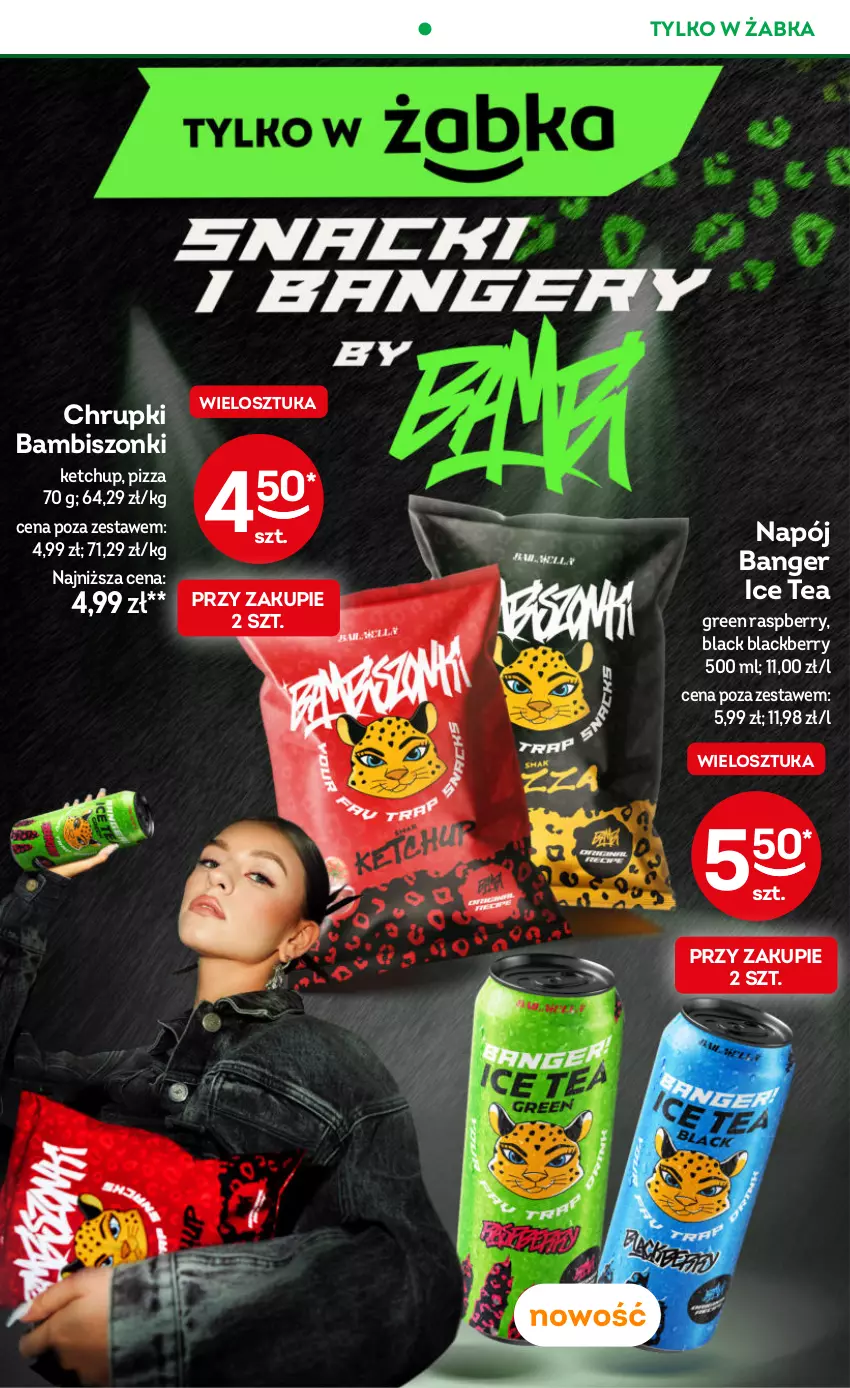 Gazetka promocyjna Żabka - ważna 04.06 do 17.06.2025 - strona 15 - produkty: Chrupki, Ice tea, Ketchup, Lack, Napój, Pizza
